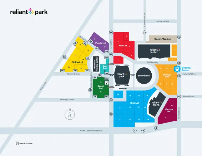 reliant parking map